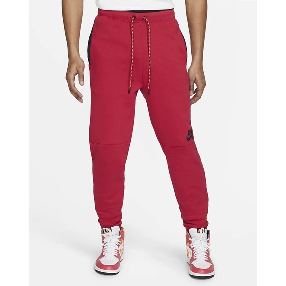Nike Jordan Jumpman Fleece Jogger Pants Mystic Hibiscus Mens Sz Large DJ0260-652 - Picture 7 of 12